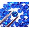richgems2018 Zaffiro Blu Naturale 5 MM, 15 Pezzi, Taglio Rotondo Gemma Sciolta