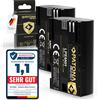 2X PROTECT LP-E6NH Batteria 2600Mah Compatibile Con Canon EOS R5 R6 R6II R7 5D M