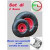 tube-type RUOTA CARRELLO PORTAPACCHI PNEUMATICA CERCHIO ACCIAIO 3.00-4 X 260 X 85 2 PEZZI