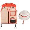 Kit da esploratore per bambini Gilet Cappello Halloween Party Cosplay per
