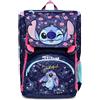 Does not apply Zaino Scuola Estensibile - STICH MY ALIEN PAL, Blu - Zaino Doppio Scomparto - Ta