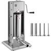 Uimoso Insaccatrice Manuale per Salsicce da 5 L con 5 Tubi in Acciaio Inox