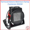 Melchioni Family Termoventilatore Potente 3000w Melchioni Booster Industriale Stufa Riscaldatore