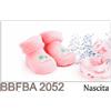 Subitodisponibile 20 PZ Bigliettino Bomboniera NASCITA bambina rosa con scarpette 08KL