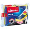 VILEDA 8 X Vileda Ceran Spugna Glass Ceramic Scourer 2 Pezzi