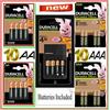 Duracell caricabatterie DURACELL + pile ricaricabili AA Stilo AAA Ministilo scegli lotto