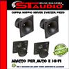 STAUDIO COPPIA Tweeter a Tromba Piezo Elett. Casse Acustiche Amplificate HI-FI Car SPL