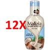 MALIZIA 12 X Malizia Bagnoschiuma Cocco 1000 Ml