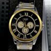 Casio Orologio Uomo Casio color argento oro e nero cronografo con numeri romani luxury