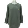 FRED PERRY M7535 CREW NECK SWEATSHIRT felpa girocollo uomo in cotone verde X89