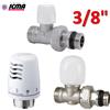 ICMA Kit termostatico ICMA - valvola + detentore + testa termostatica 3/8'' dritto at