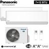 Panasonic Climatizzatore dual split ETHEREA R32 Panasonic 7000+12000 btu A+++ con WIFI Nan