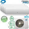DILOC Naicon Climatizzatore quadri split 9+9+9+9 Btu R32 A++/A+ Diloc Frozen PRO - WiFi integ