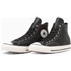 CONVERSE CHUCK TAYLOR LEATHER HI 33900010 nere taglia uomo