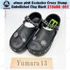 Crocs Atmos pink Esclusivo Zoccolo Crocs Stomp Abbellito Nero 210688-001 Taglia Uomo