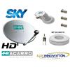 Fracarro ANTENNA PARABOLA SATELLITARE DVBS 80CM CON LNB FRACARRO CON 25 METRI DI CAVO 5MM