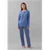 NOI DI NOTTE Pigiama Donna Lungo Cotone Invernale ART. FA009272