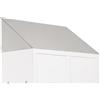 Prometal TETTO INCLINATO PARAPOLVERE NORMA ASL SPOGLIATOIO SPORCO PULITO SLIM 36X50 CM
