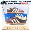 adidas Wmns Originals Samba OG Maroon Cream White Gold ID0477 taglia donna