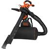 BLACK+DECKER Soffiatore/Aspiratore/Trituratore a filo con ZAINO e RASCHIETTO