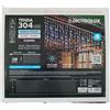 Dictrolux Tenda luce led interno esterno luce fredda 304 LED con 76 Flash prolungabile 4MT