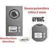 Urmet PULSANTIERA URMET 1784/2 MIKRA 2 VOICE MONOFAMILIARE BIFAMILIARE ( urmet 1783/1