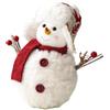 Decorazione natalizia con pupazzo di neve, peluche, centrotavola per feste,