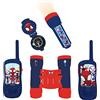 Lexibook Spidey & His Amazing Friends - Complete Spiderman Adventurer Set, for Kids, 120m walkie-talkies, Binoculars, Flashlight, Compass, Red/Blue, RPTW11SP