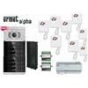urmet KIT VIDEOCITOFONO URMET ALPHA 8 FAMIGLIE KIT VIDEOCITOFONO 8 MONITOR 8 PULSANTI