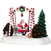 Lemax raffigurazione altalena in movimento "Santa Swing" Babbo e mamma natale