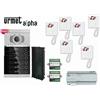 Alpha KIT VIDEOCITOFONO URMET ALPHA 6 FAMIGLIE KIT VIDEOCITOFONO 6 MONITOR 6 PULSANTI
