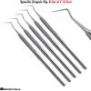 MEDSPO® Specillo Dentista Sonda Explorer #9 Pulizia dei Denti Detartrasi Igiene Dentale