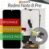 Xiaomi DISPLAY ORIGINALE XIAOMI REDMI NOTE 8 PRO M1906G7G SCHERMO LCD SERVICE PACK