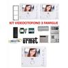 urmet VIDEOCITOFONO TRIFAMILIARE MONITOR VIVAVOCE 1750/6 3 Famiglie SENZA CORNETTA