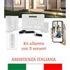 AVIDSEN Kit allarme con 3 sensori WiFi senza fili App assistenza italiana professionale