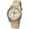 Seiko Orologio SEIKO 5 SNK803K2 Beige Automatico Cinturino Nylon Militare Orologio ...