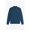 Fred Perry 🔵 Fred Perry - Polo manica lunga con doppia riga M3636 Z48 Uomo FW25