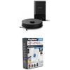 Rowenta RR8585WH X-Plorer Serie 75 S+ con sacchetti, Robot Aspirapolvere Lavapavimenti con Mappatura e Tecnologia Laser, Svuotamento Automatico, 4000Pa, Compatibile con Alexa e Smartphone, Nero