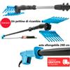 Abbacchiatore per raccolta olive a batteria asta telescopica 3mt scuotitore