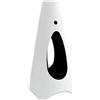 BricoShop24 Stufa a Bioetanolo Conica Statica 3 kW Bruciatore Rotondo Bianco