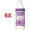 CLEMENTE 6 X Clemente L'ammorbidente Persistente - Profumazione Fiori D'acqua 1 Lt