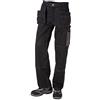 J.A.K. 920451096 Serie 9204 65% poliestere/35% cotone con tasche a sospensione, nero/grigio, 54 R (38/32)