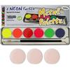Eulenspiegel - Pennello da trucco professionale rotondo, misura 6 | Fibre sintetiche per il face painting e il body painting, per linee sottili e dettagli
