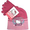 Hello Kitty Set di cappello e guanti invernali Hello Kitty per ragazze