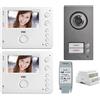 URMET 1722/84 KIT VIDEOCITOFONO BIFAMILIARE 2 MONITOR VIVAVOCE URMET 1722/94