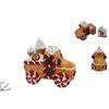 DUE ESSE CHRISTMAS srl Barattolo Decorativo Natalizio Decoro Biscotto Camioncino 15 x 19 cm