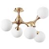 Ideal Lux NODI PL5 OTTONE Mod. 241050 Lampada Da Soffitto 5 Luci