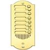 Pulsantiera per citofono ottone lucido 8 pulsanti oro lucido 8 FAMIGLIE 8 tasti