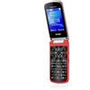 Brondi Telefonino Brondi President ROSSO Flip Attivo + Auricolari con microfono
