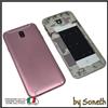 SONETH VETRO COPRI BATTERIA BACK COVER PER SAMSUNG J7 2017 SM-J730F ROSA